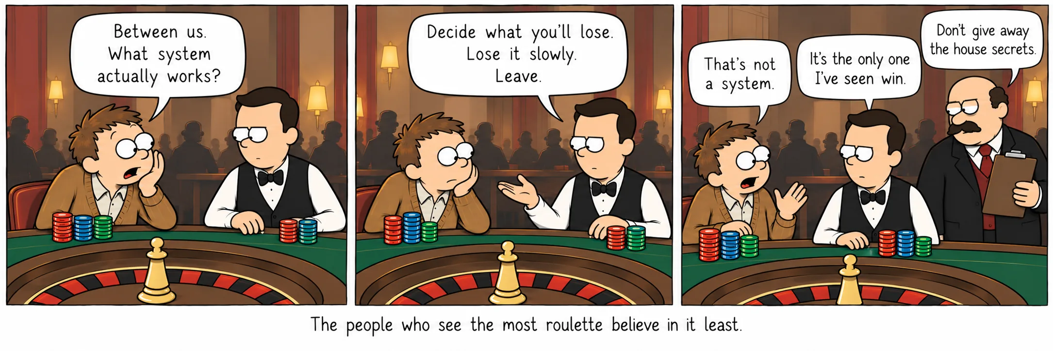 Ljudi koji vide najviše ruleta najmanje u njega vjeruju.